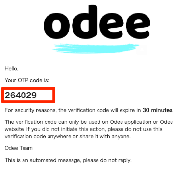 Odee登録方法4